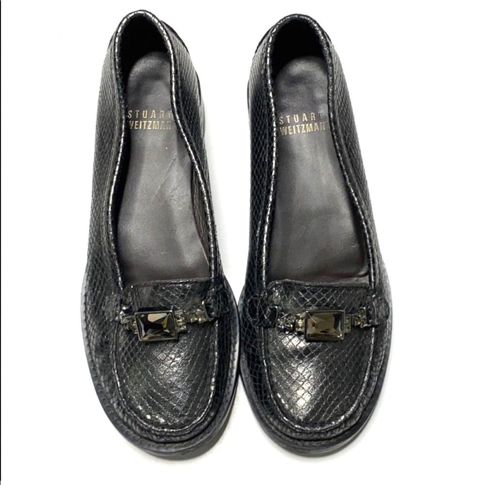 Stuart Weitzman Black Loafers Size 35.5